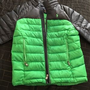 Polo blue and green coat